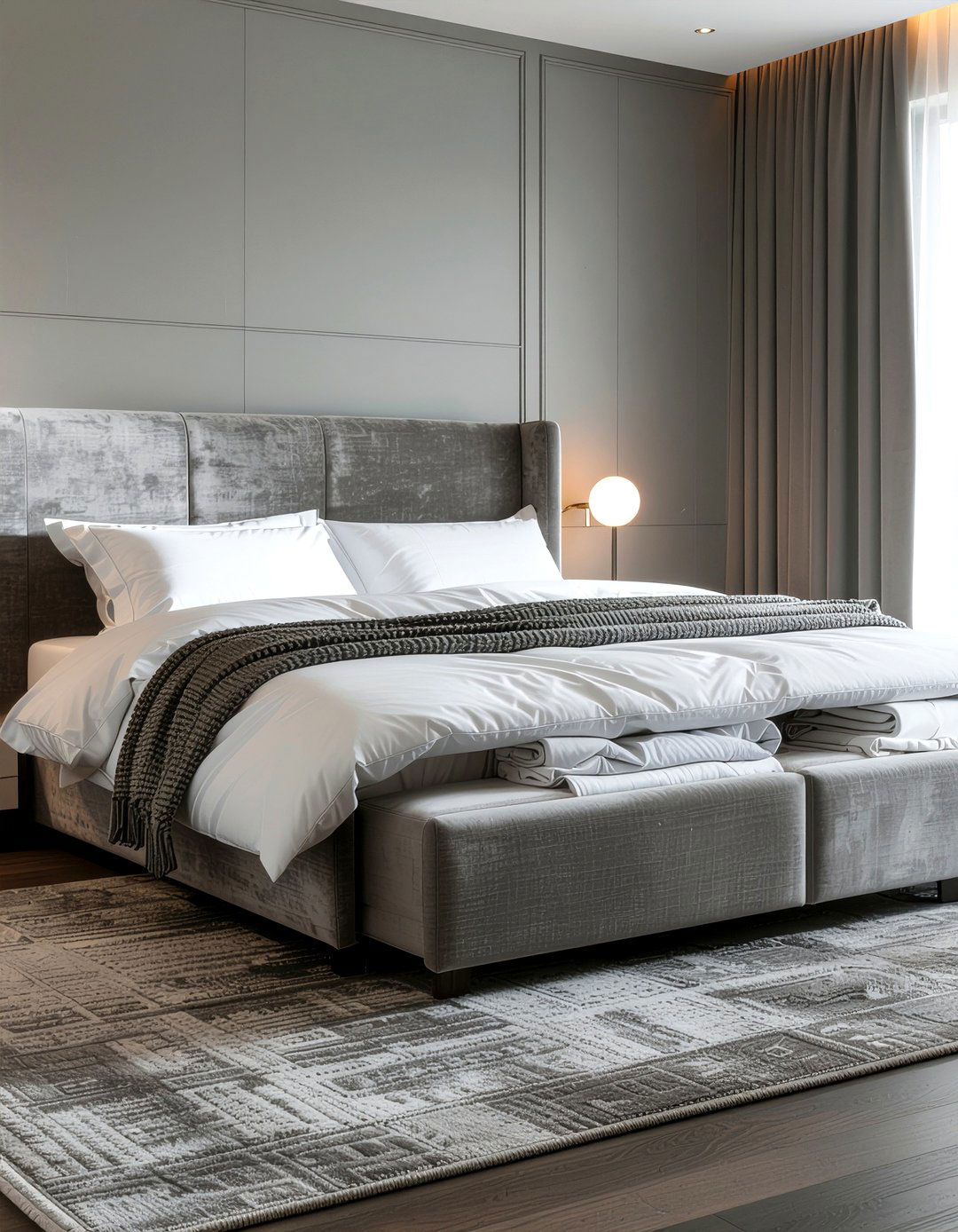 Ottoman bed frame - 30 bedroom storage tips