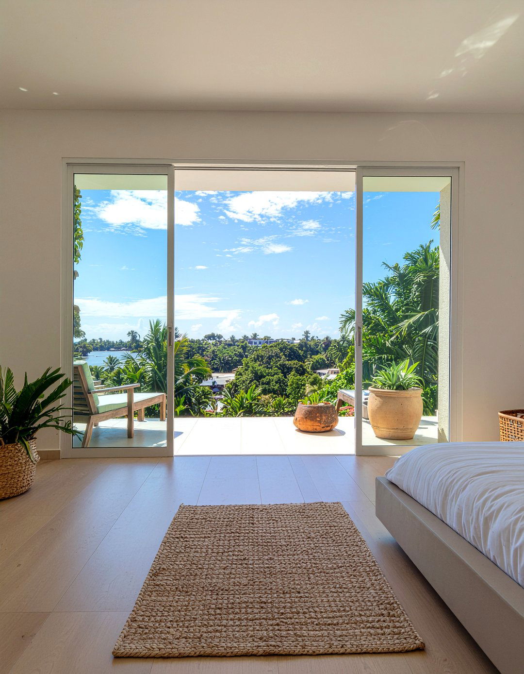 Outdoor Balcony View - 30 Hawaiian bedroom ideas