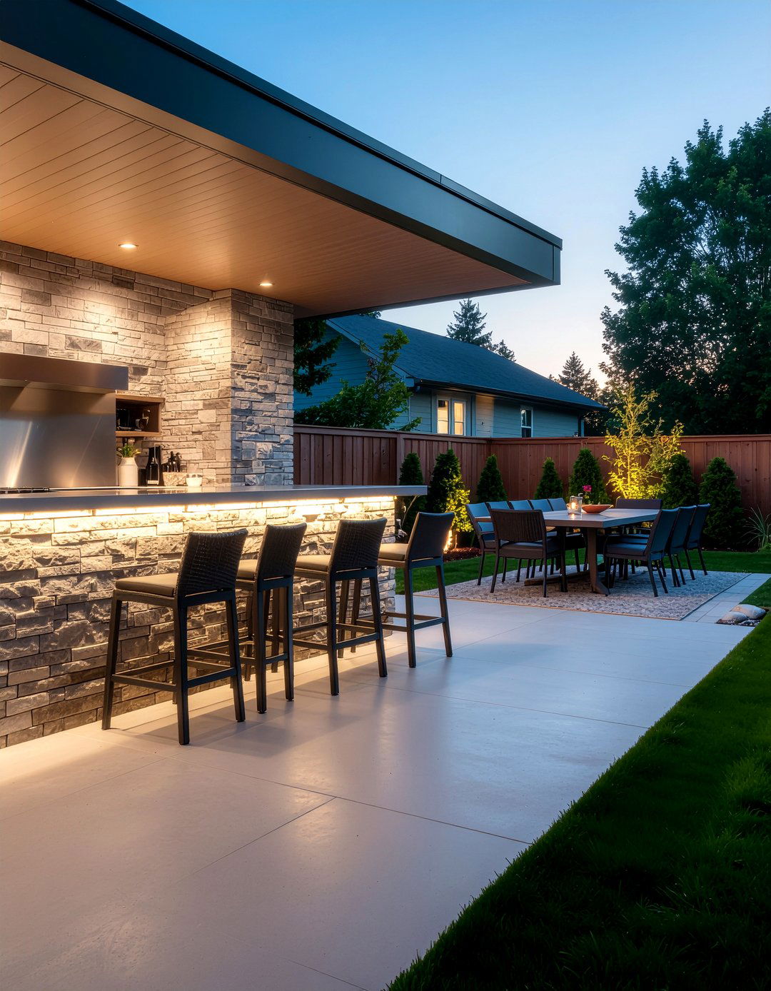 Outdoor Bar Dining Combo - 30 outdoor dining ideas