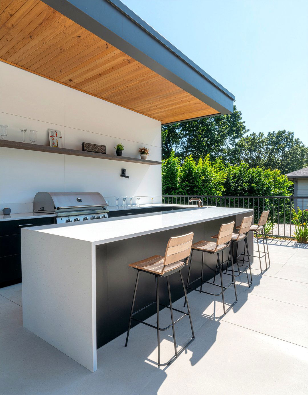 Outdoor Bar With Fridge - 30 outdoor kitchen bar ideas
