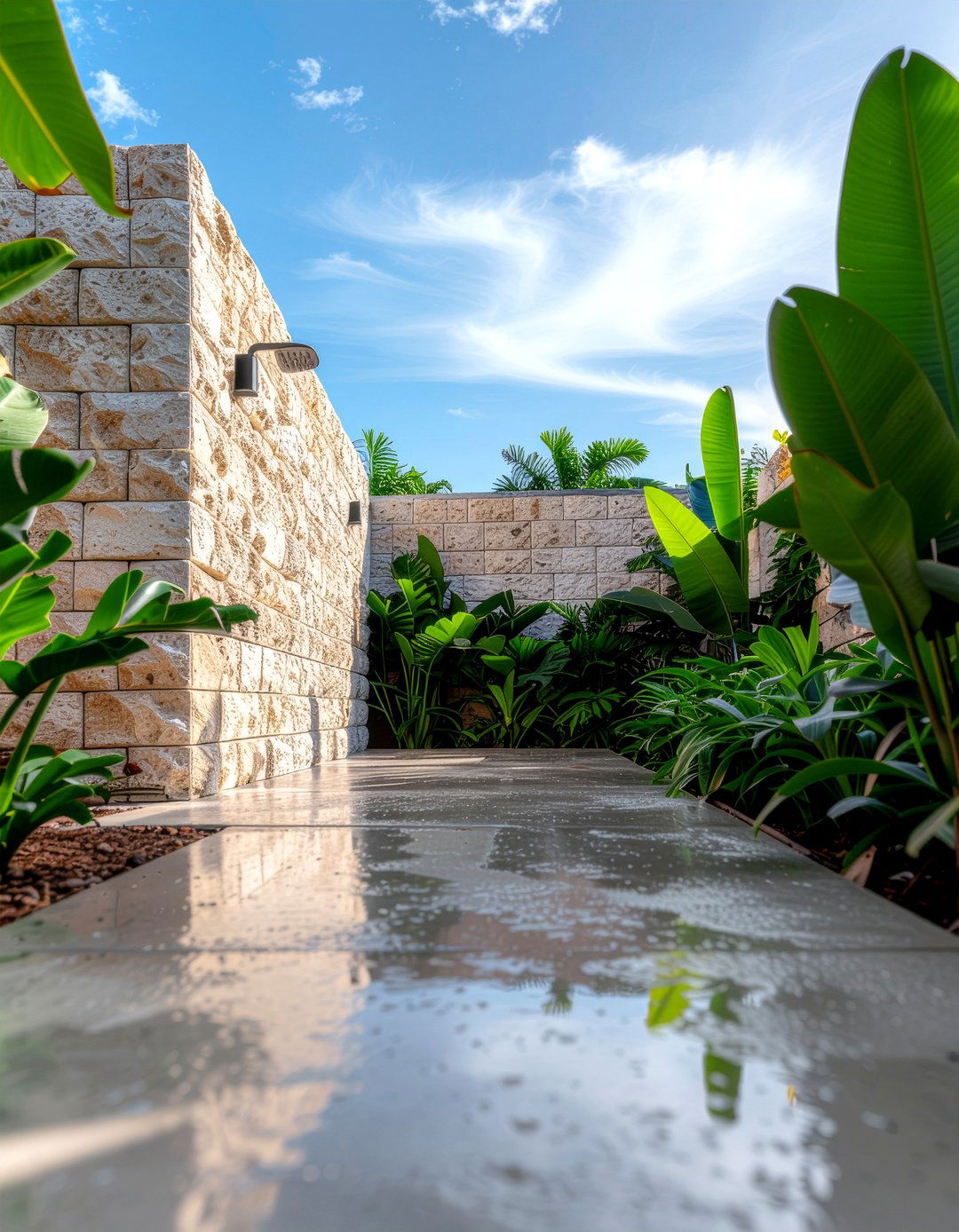 Outdoor Bathroom Concrete - 30 bathroom concrete floor ideas