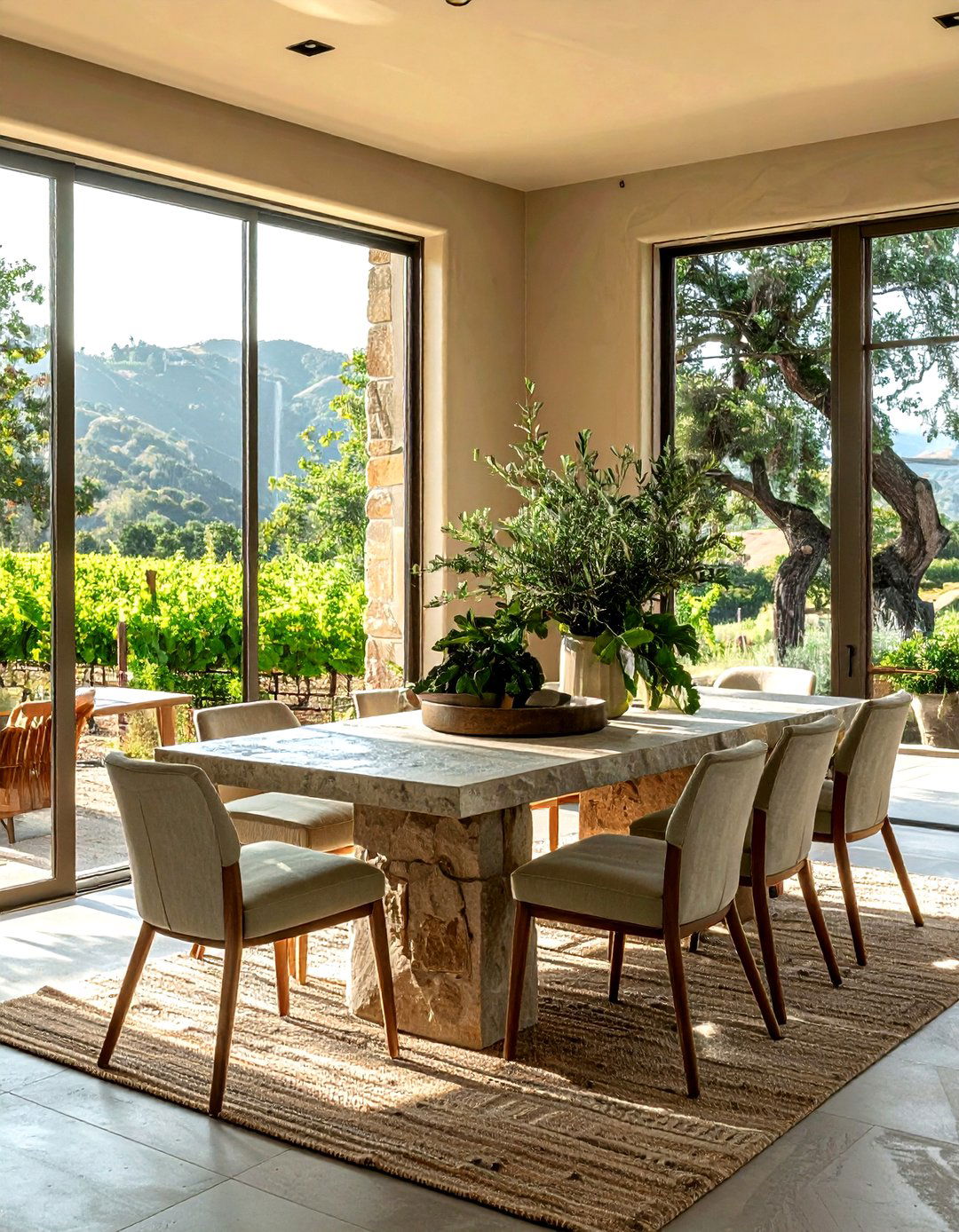 Outdoor Connection Dining Room - 30 Napa Valley dining room ideas