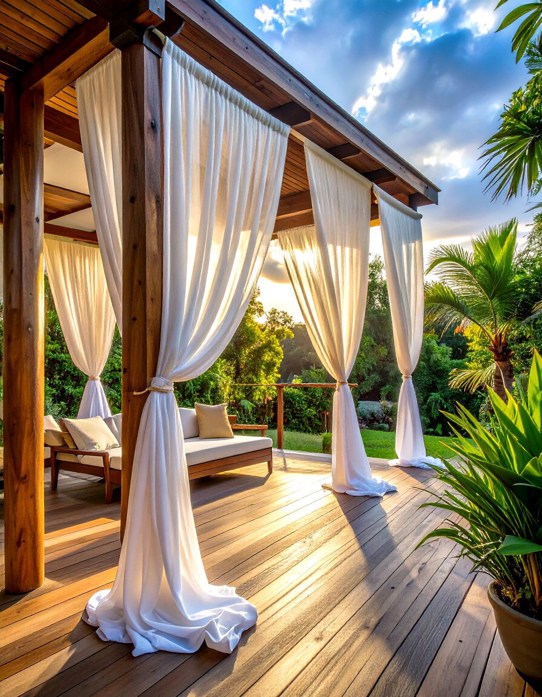 Outdoor Curtains - 30 deck decor ideas