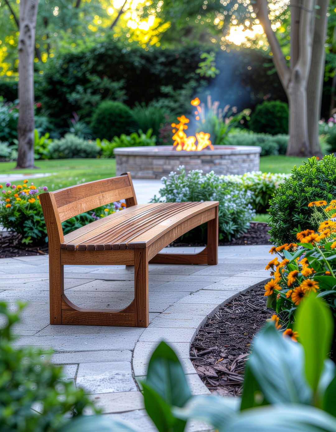 Outdoor Curved Dining Bench - 30 curved dining bench ideas