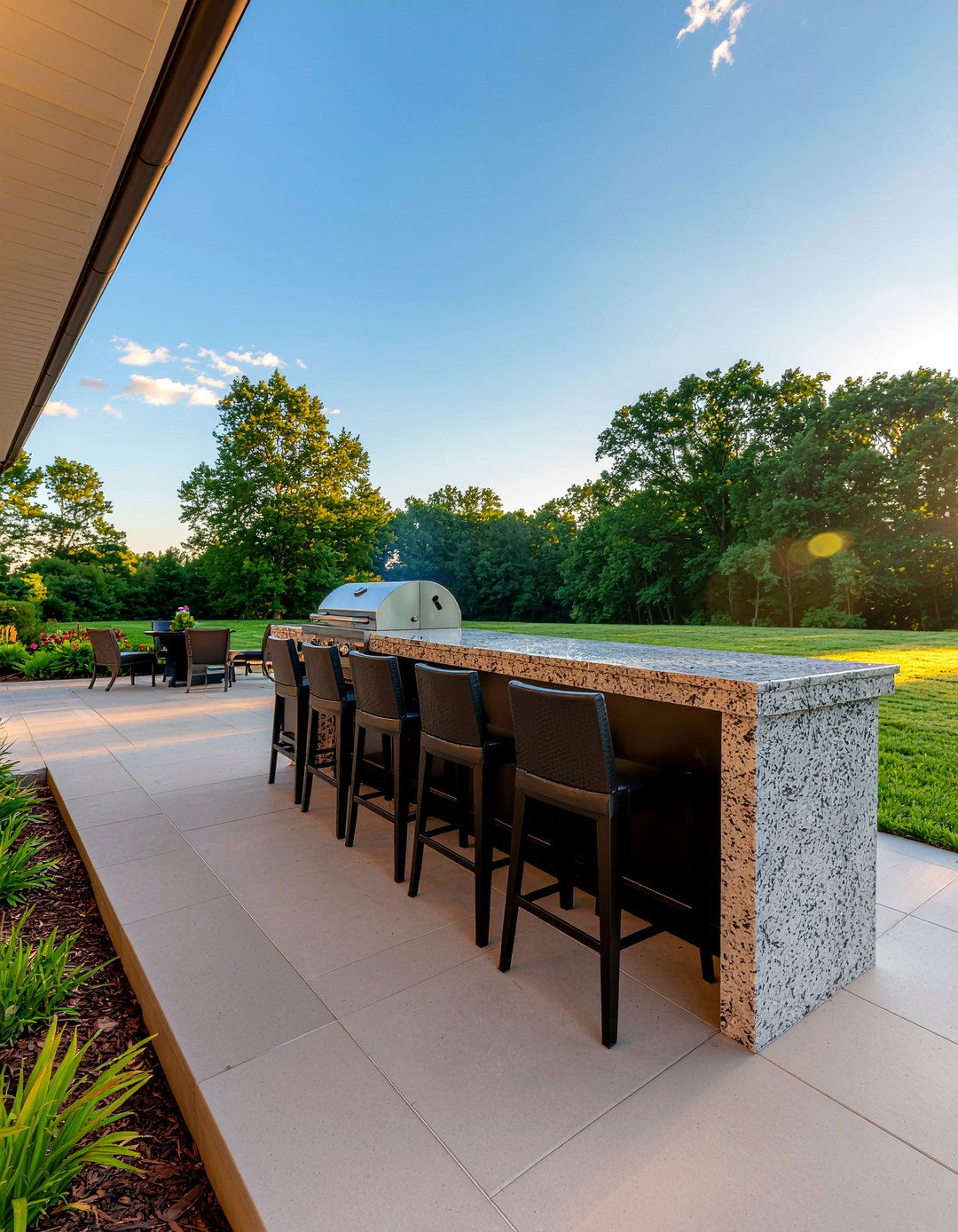 Outdoor Grill With Bar Seating - 30 outdoor kitchen grill ideas