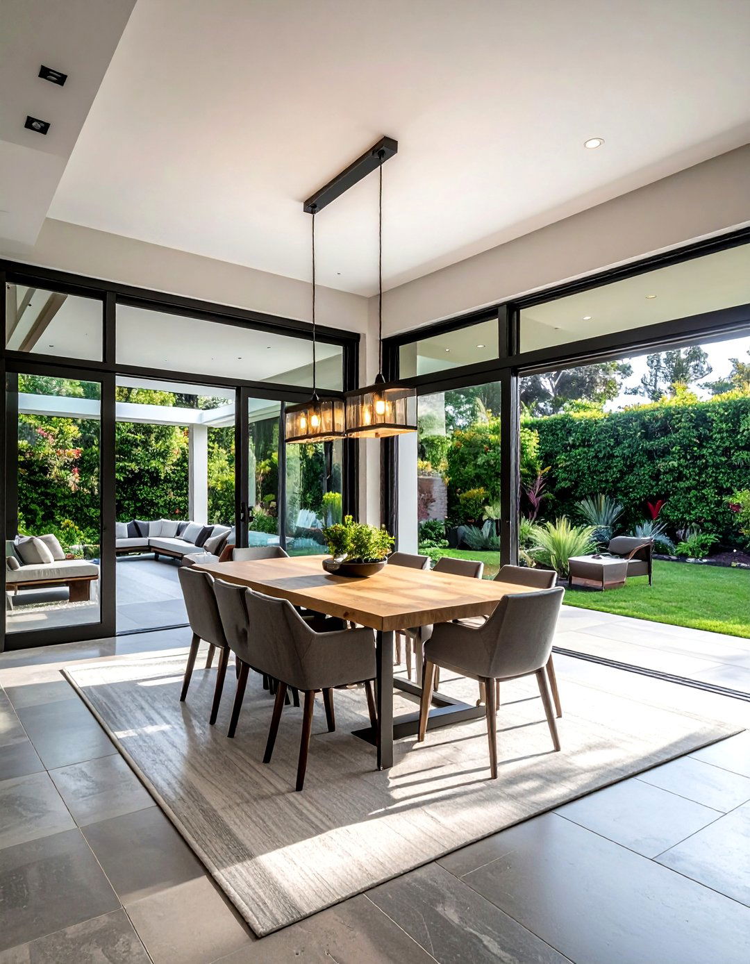 Outdoor Indoor Flow Dining - 30 open plan dining ideas