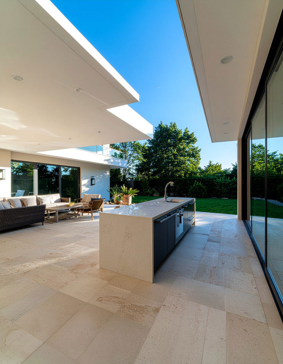 Outdoor Indoor Kitchen - 30 open floor plan kitchen ideas