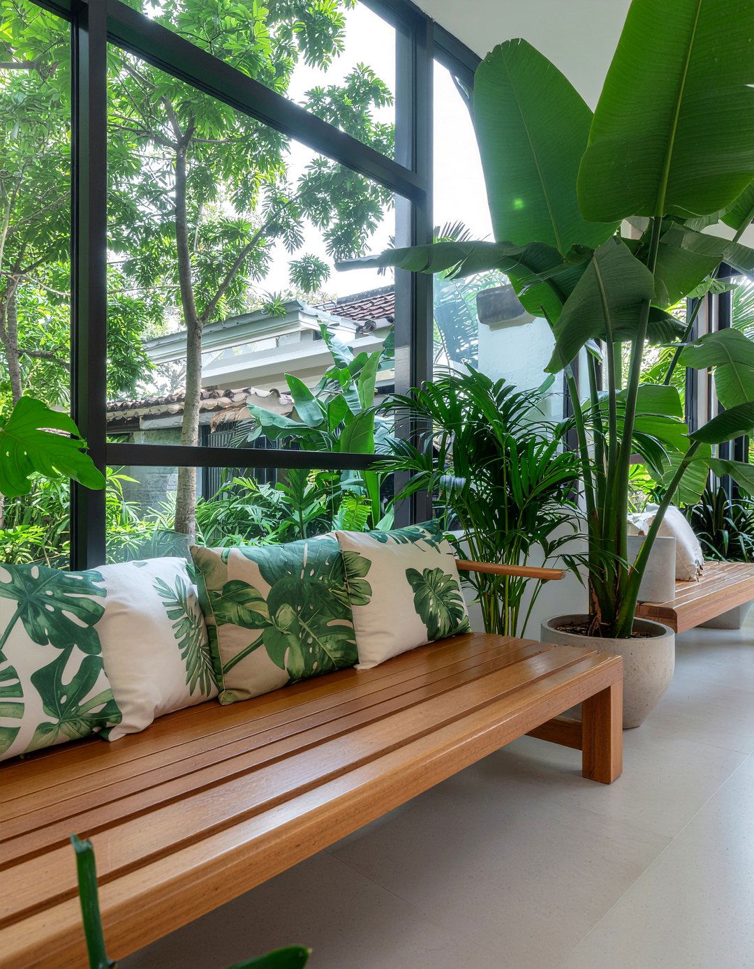 Outdoor Inspired Indoor Banquette - 30 dining room banquette ideas