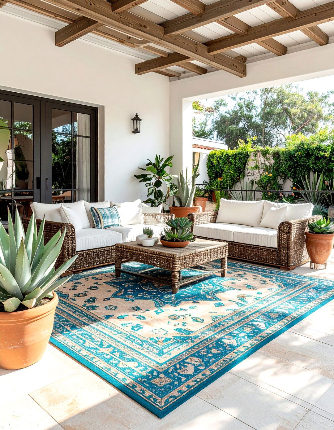Outdoor Kilim Patio - 30 kilim rug ideas