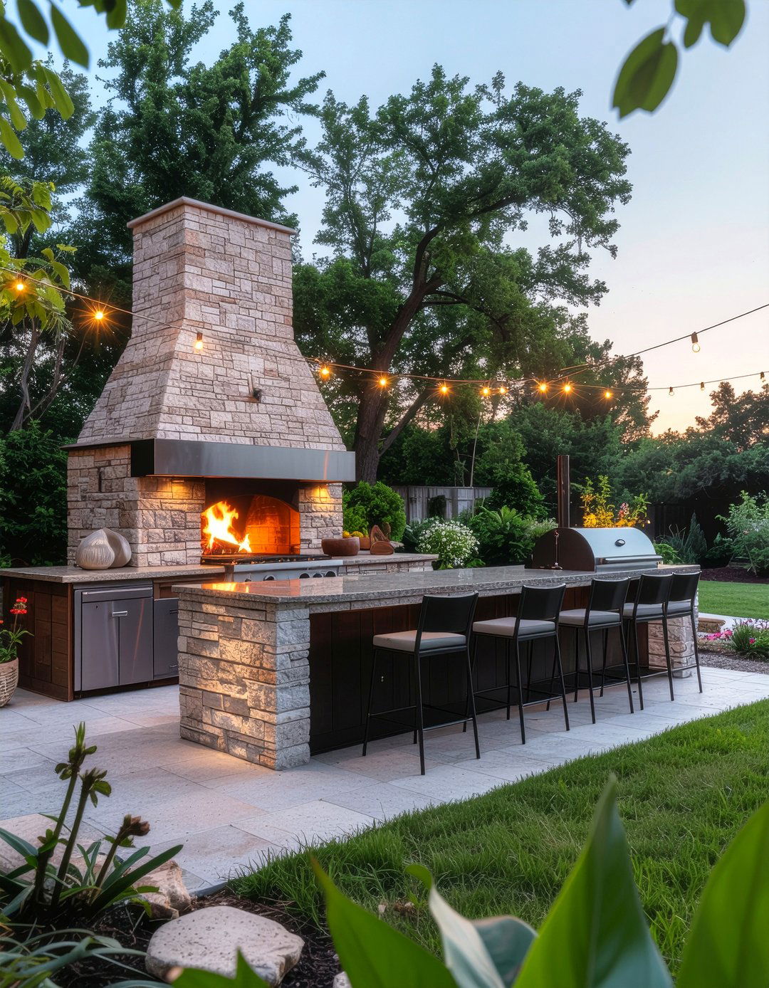 Outdoor Kitchen Bar With Pizza Oven - 30 outdoor kitchen bar ideas