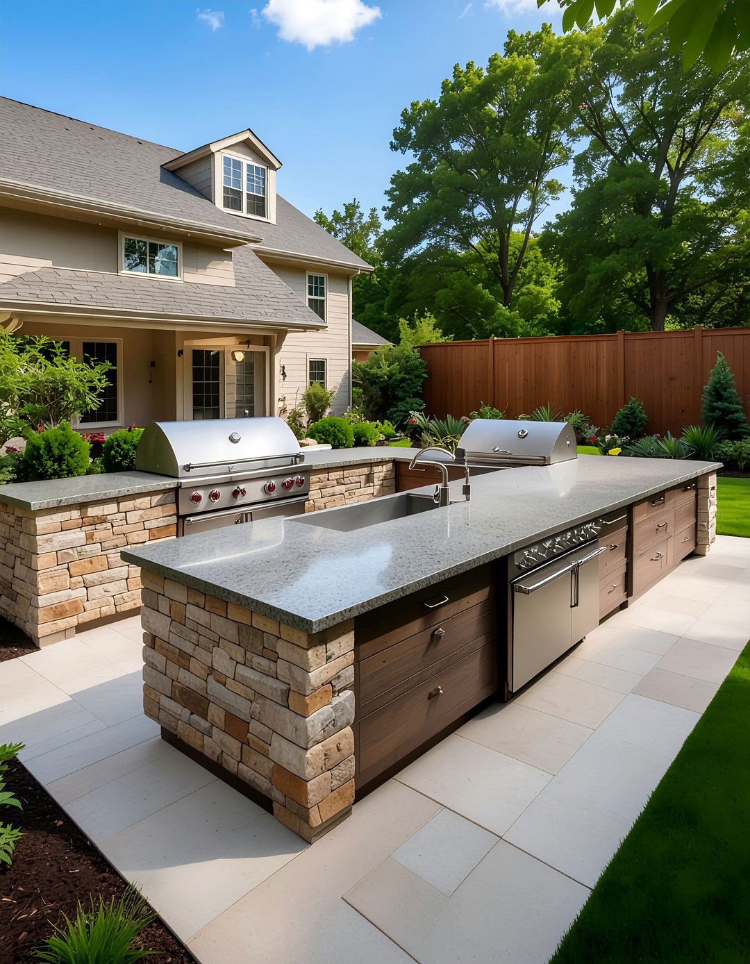 Outdoor Kitchen Granite - 30 granite countertop kitchen ideas