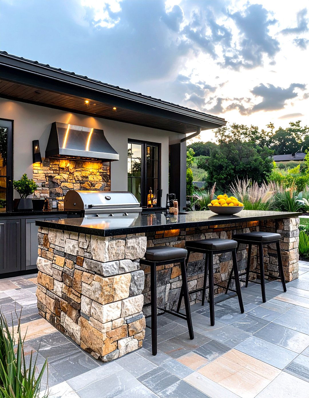 Outdoor Kitchen Island - 30 backyard decor ideas