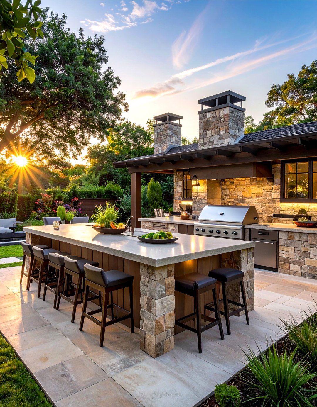 Outdoor Kitchen Island - 30 patio kitchen ideas