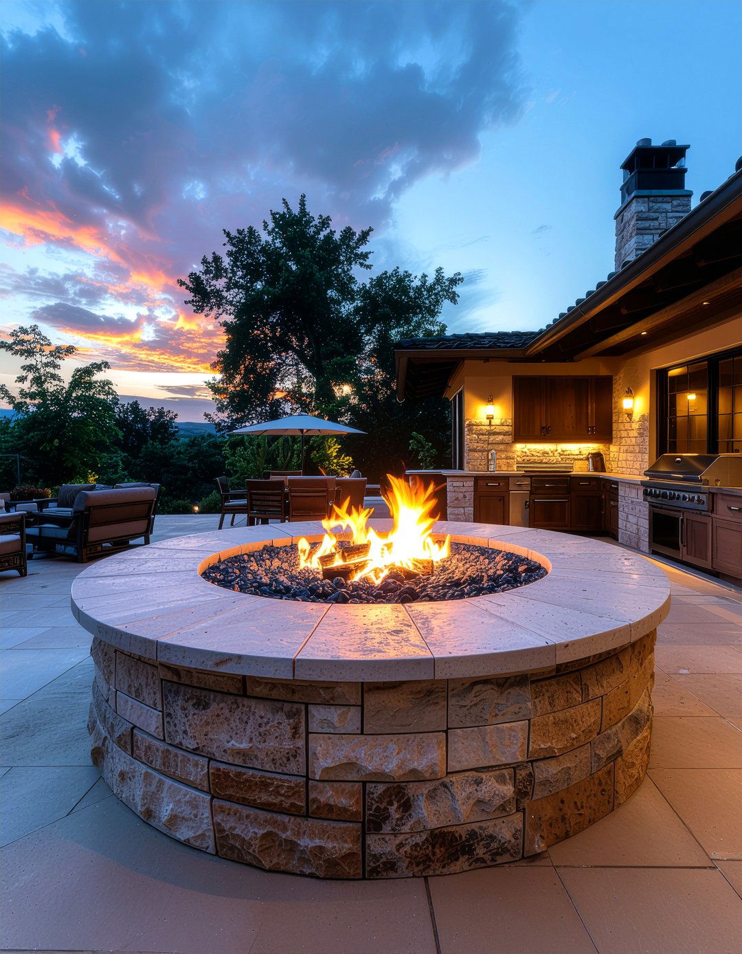 Outdoor Kitchen Island With Fire Pit - 30 outdoor kitchen island ideas