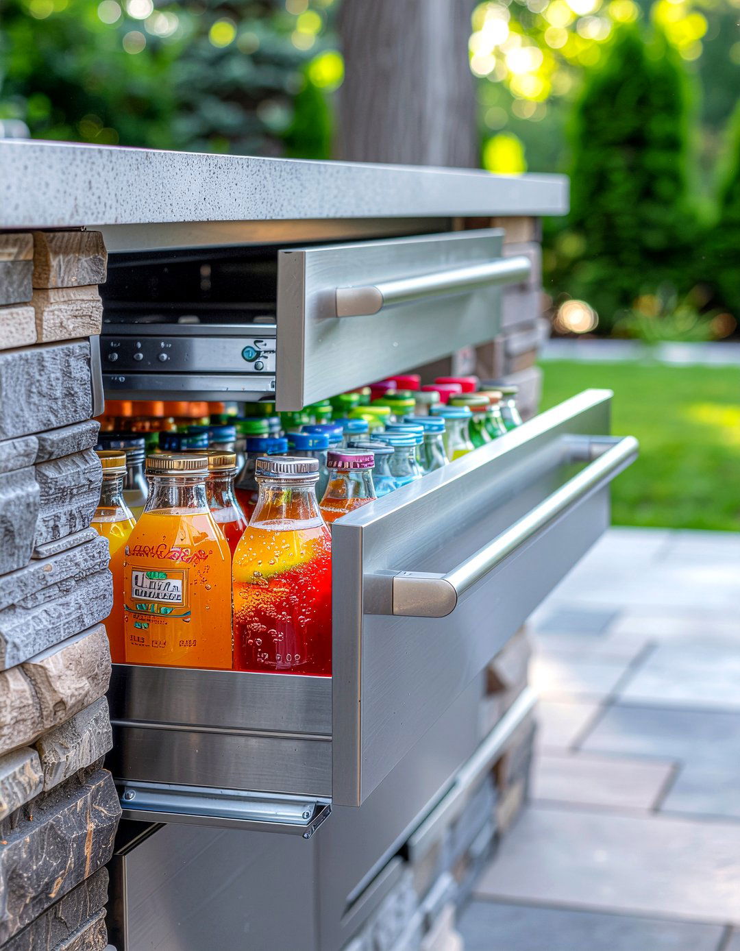 Outdoor Kitchen Refrigerator Drawer - 30 outdoor kitchen design ideas