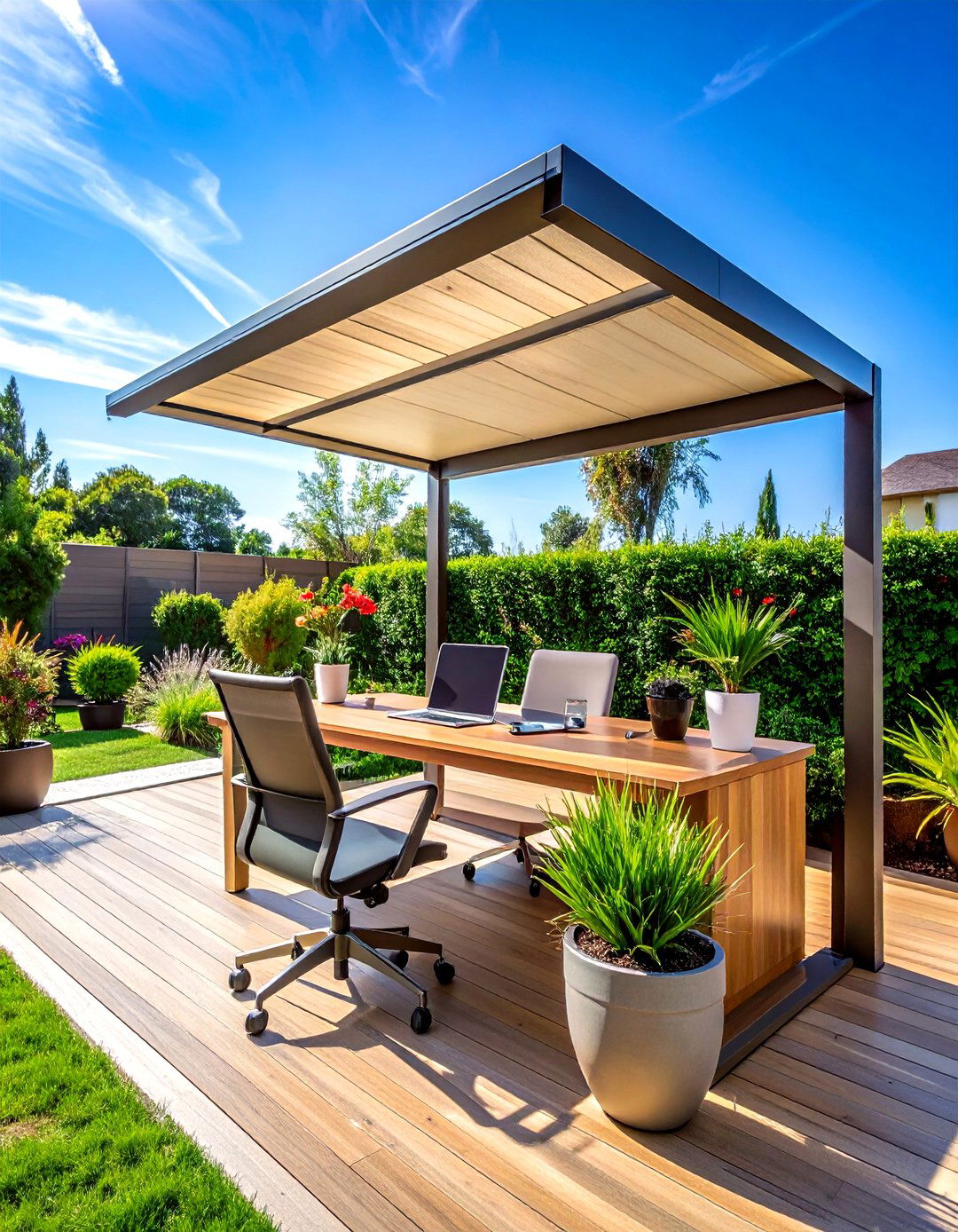 Outdoor Office - 30 outdoor living ideas
