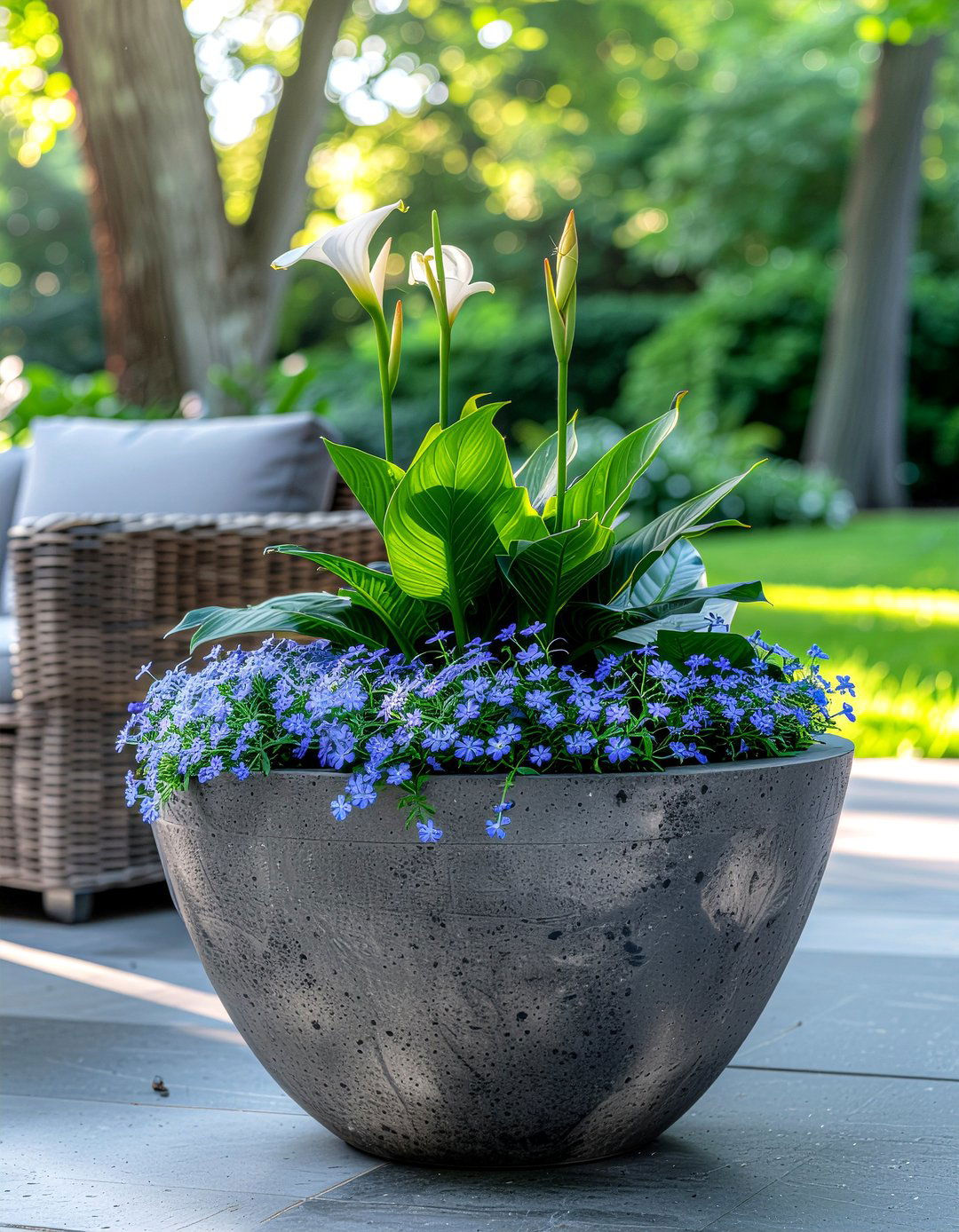 Outdoor Patio Planter - 30 everyday flower ideas