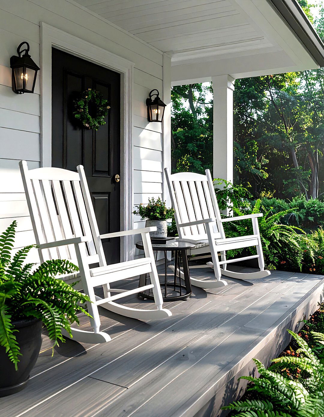 Outdoor Porch Rocking Chairs Decor - 30 modern farmhouse decor ideas