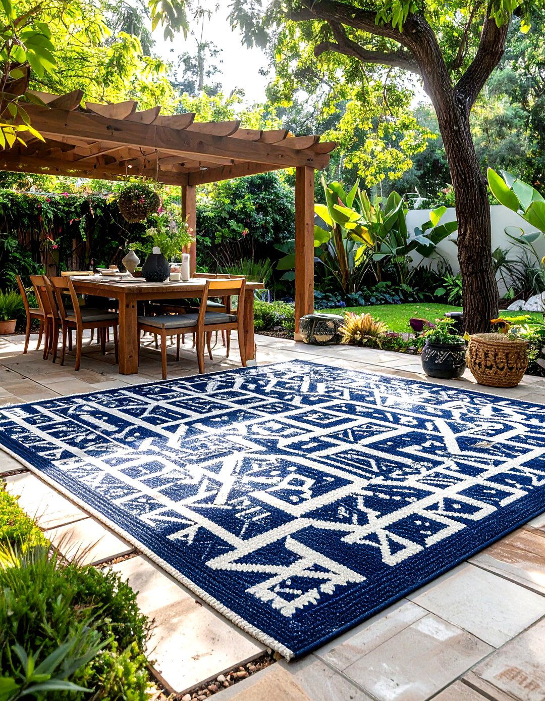 Outdoor Rug - 30 deck decor ideas