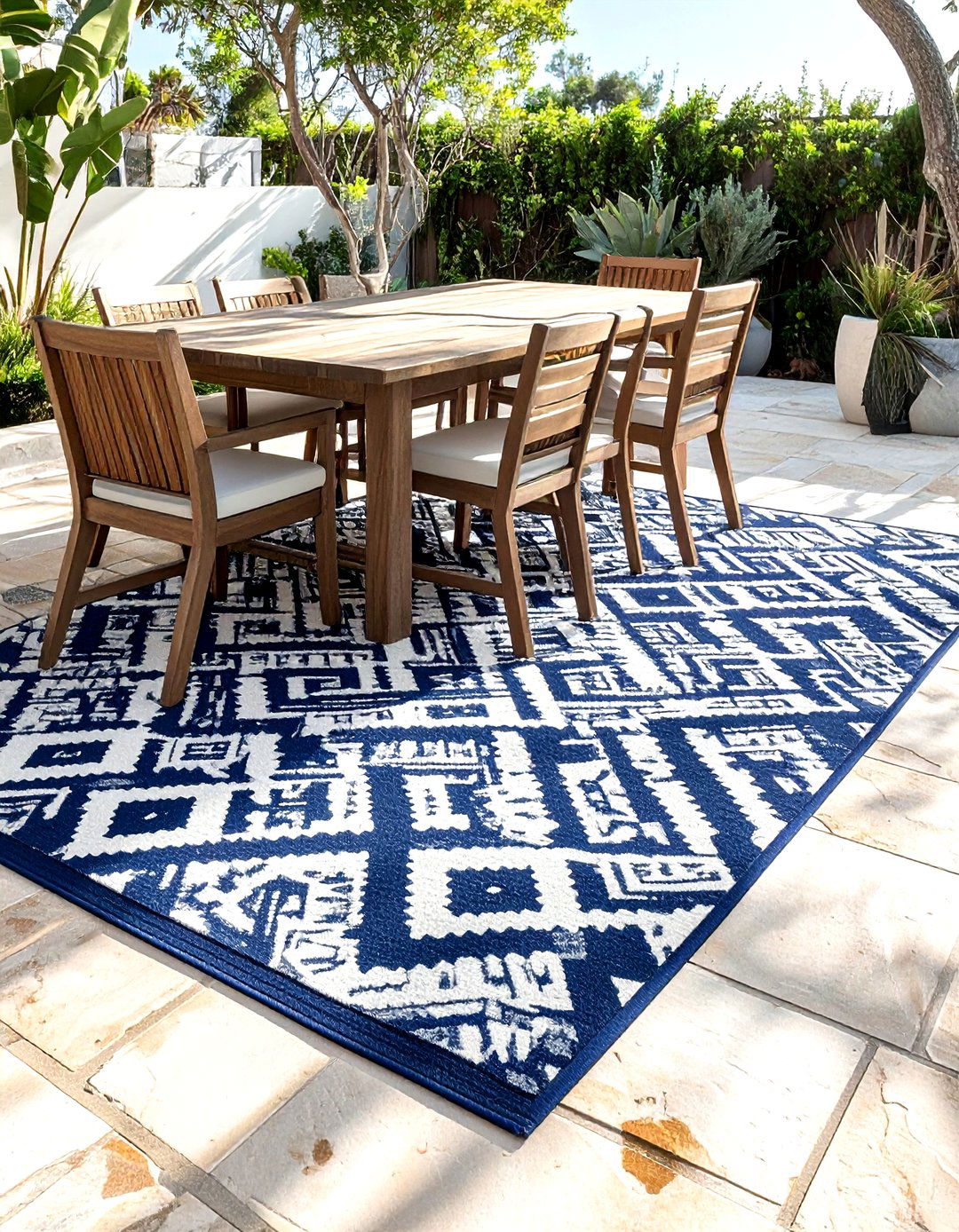 Outdoor Rug - 30 backyard decor ideas