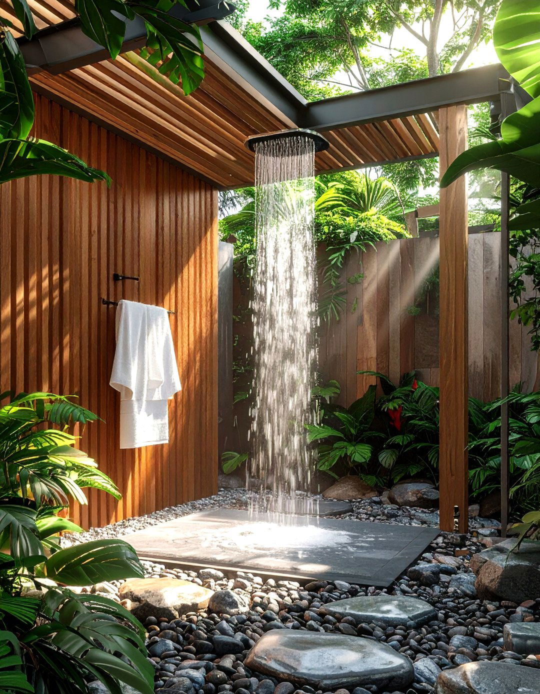 Outdoor Shower - 30 outdoor living ideas