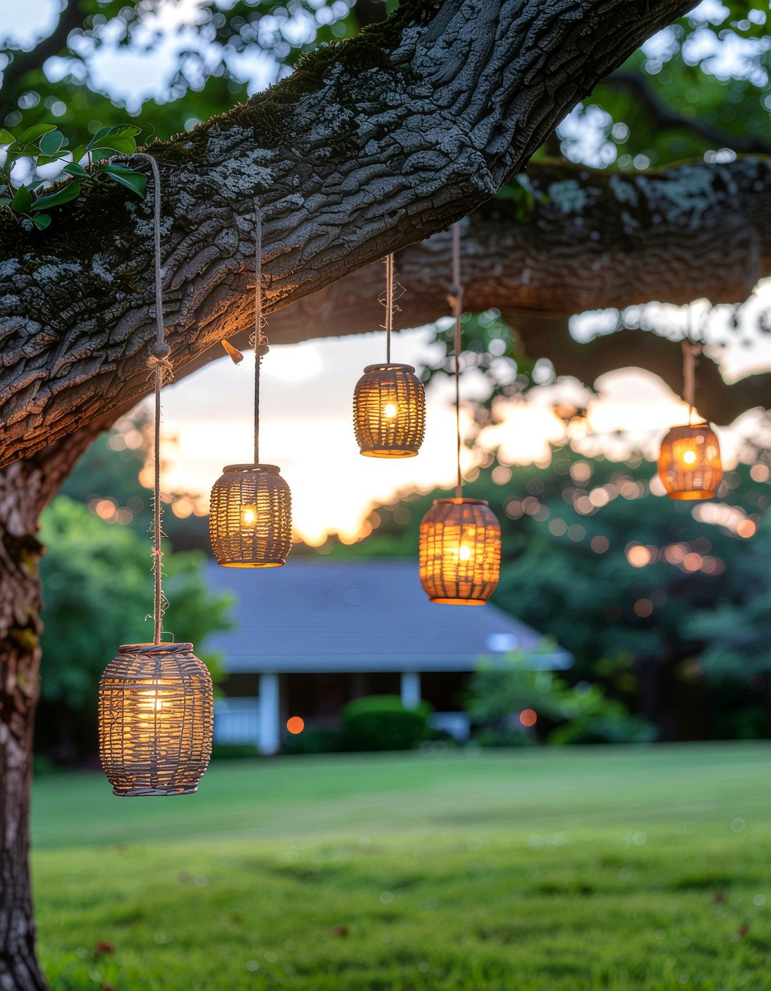 Outdoor Tree Hanging Lantern - 30 lantern decor ideas