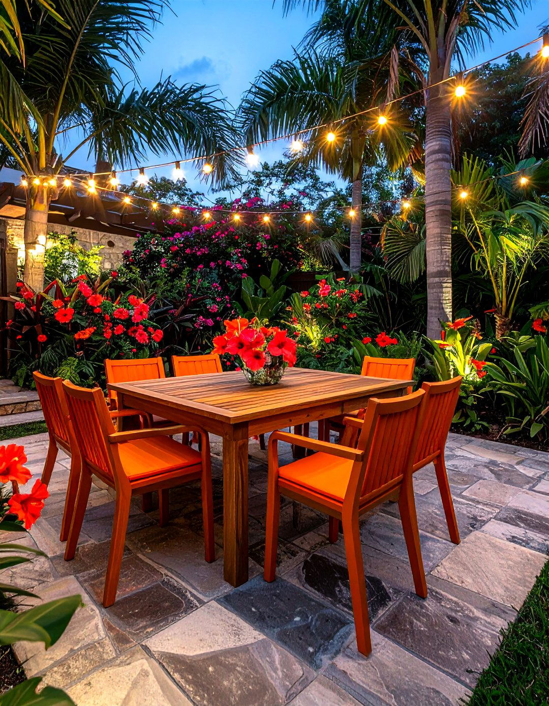 Outdoor Tropical Dining Area - 30 tropical dining room ideas