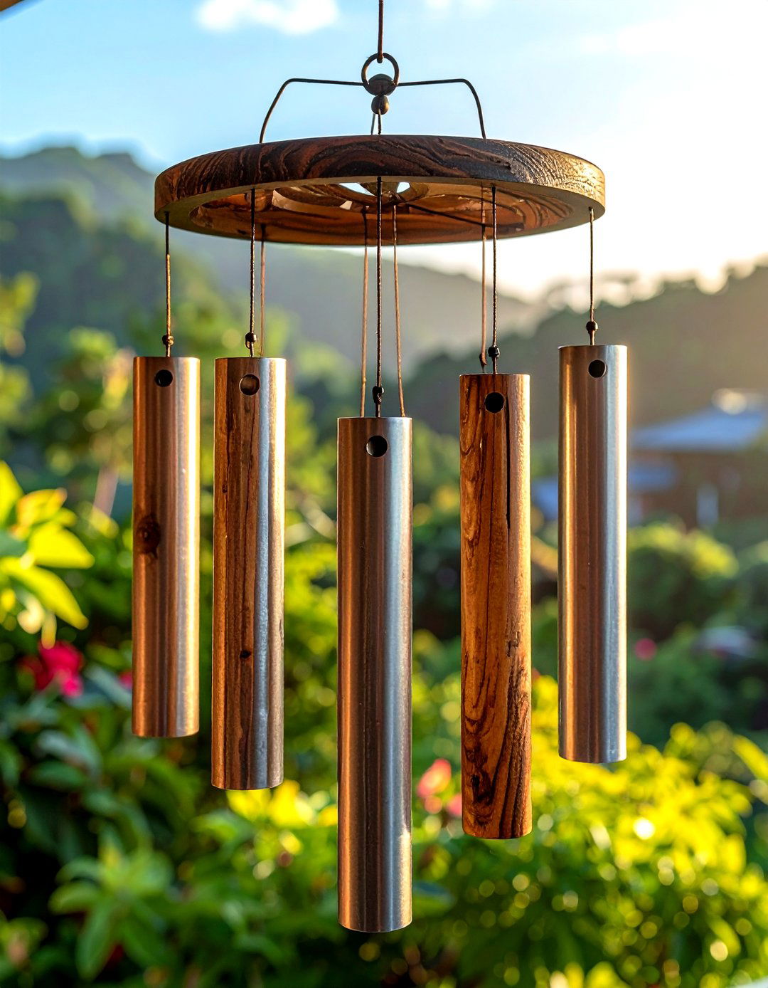 Outdoor Wind Chimes - 30 apartment balcony ideas