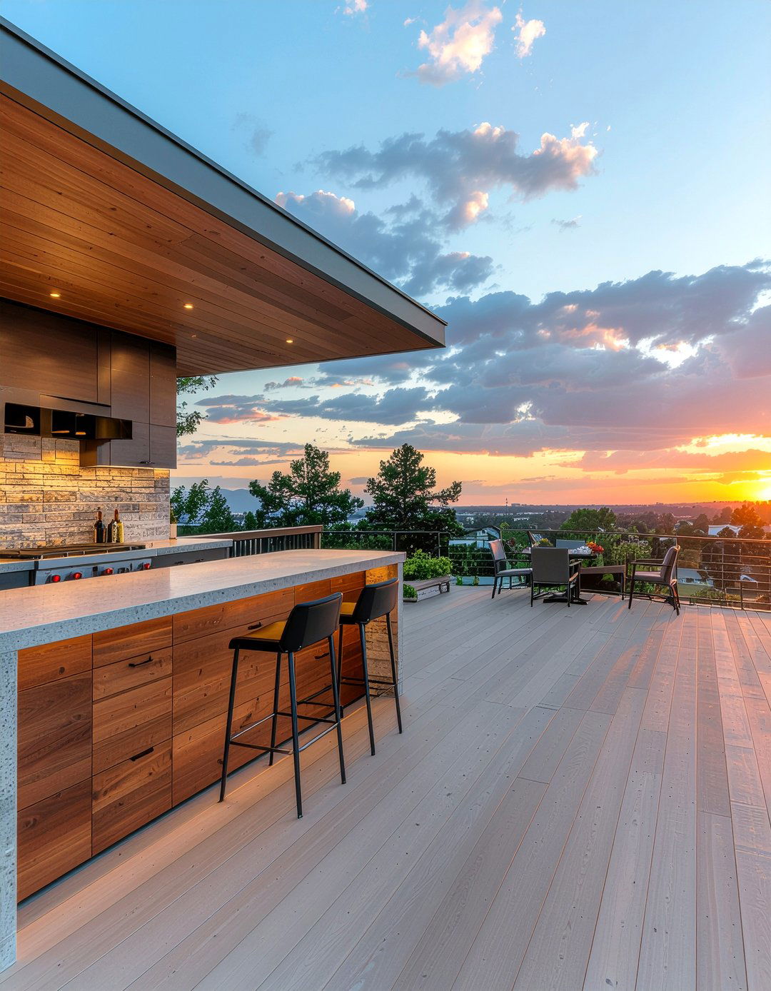 Outdoor bar height cabinets - 30 outdoor kitchen cabinet ideas