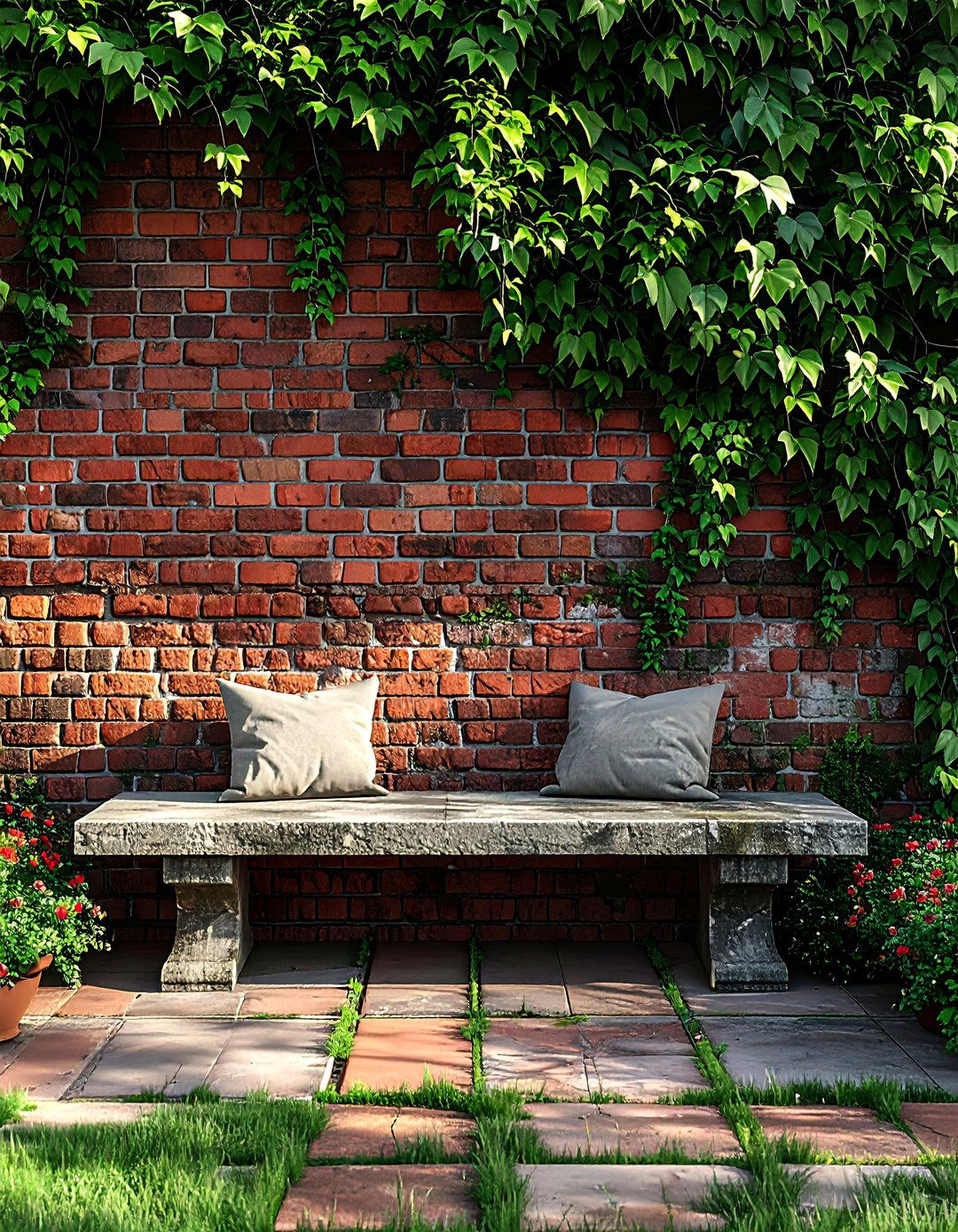 Outdoor brick accent wall - 30 brick accent ideas