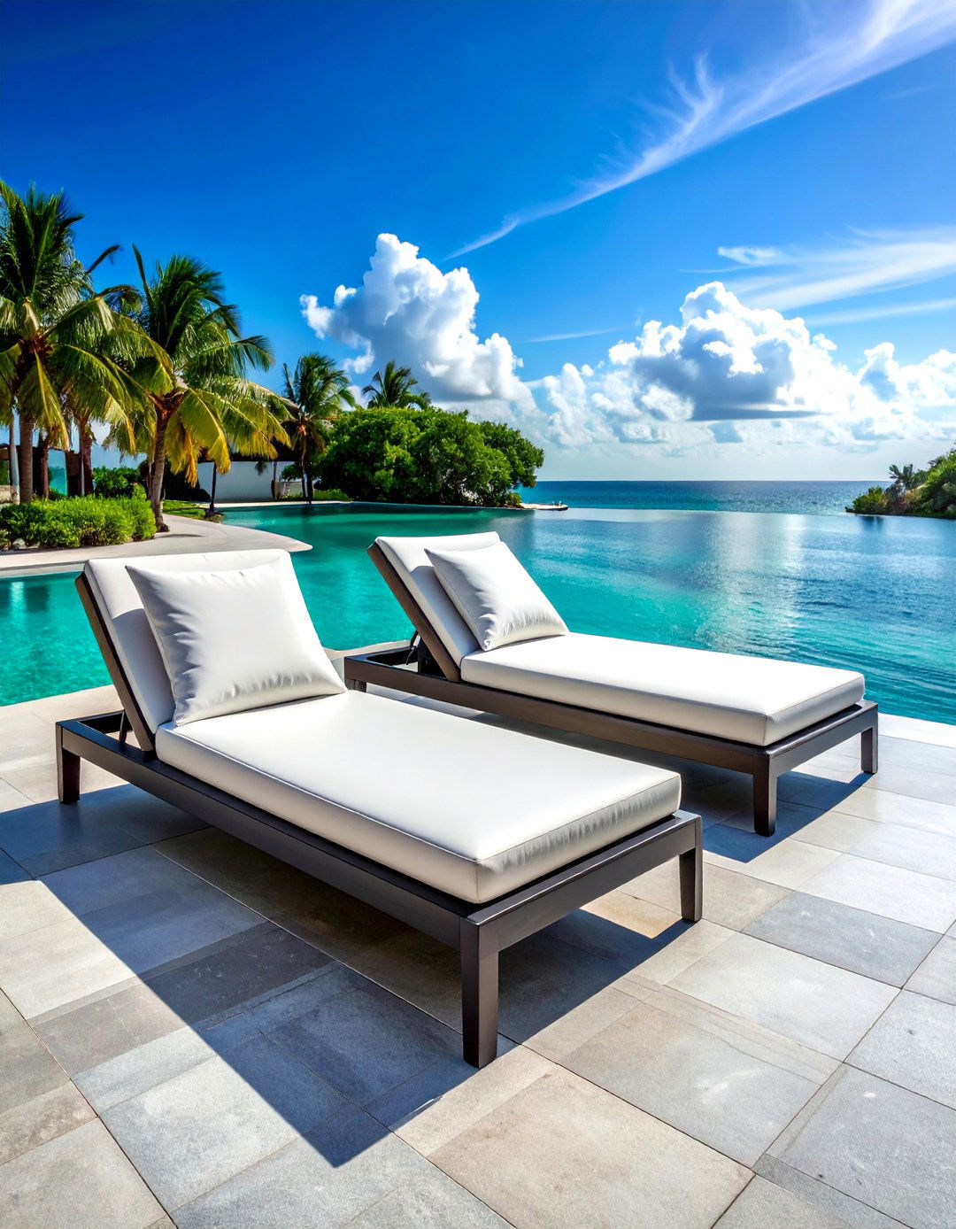 Outdoor chaise lounge - 30 poolside decor ideas