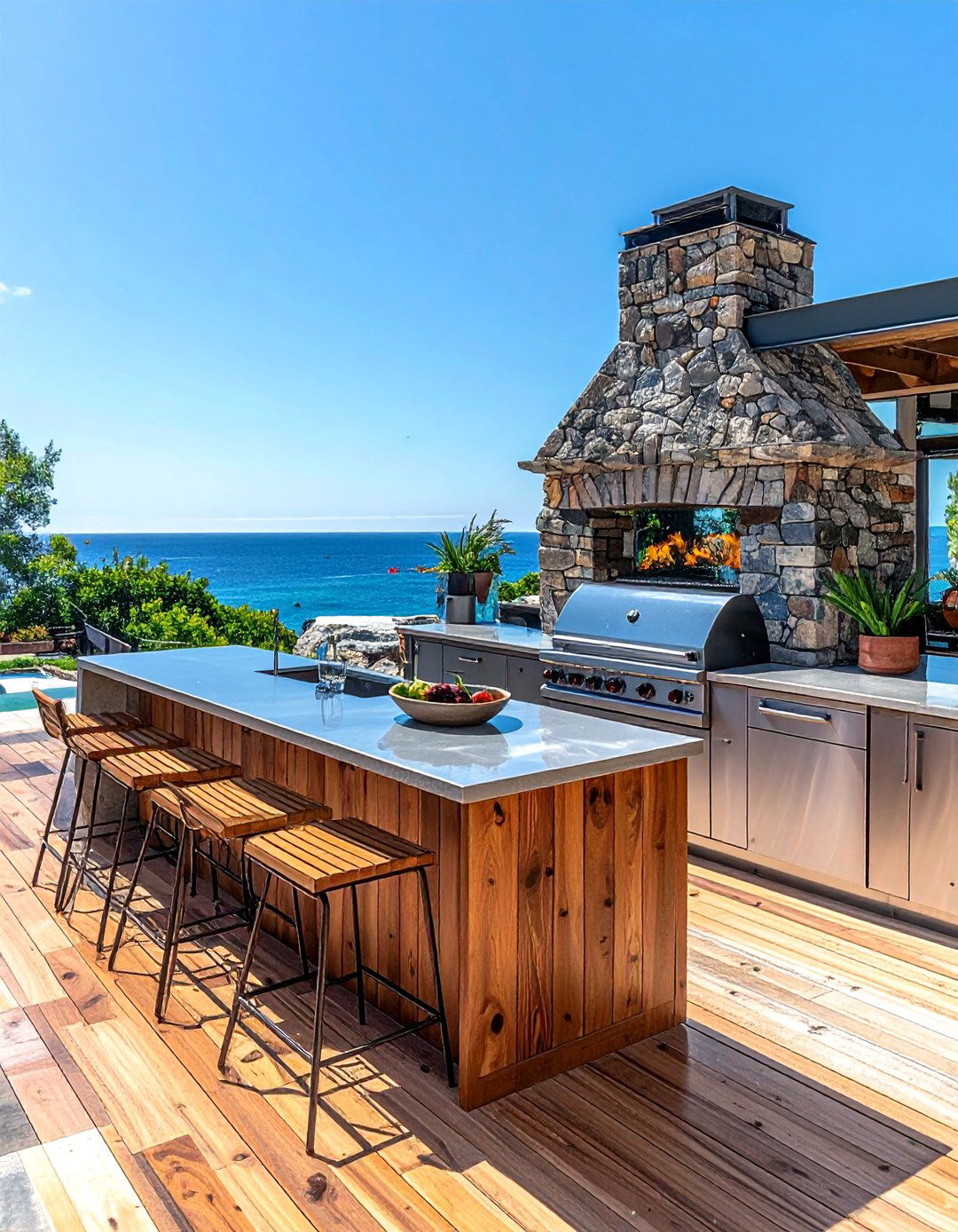 Outdoor coastal kitchen - 30 coastal kitchen ideas