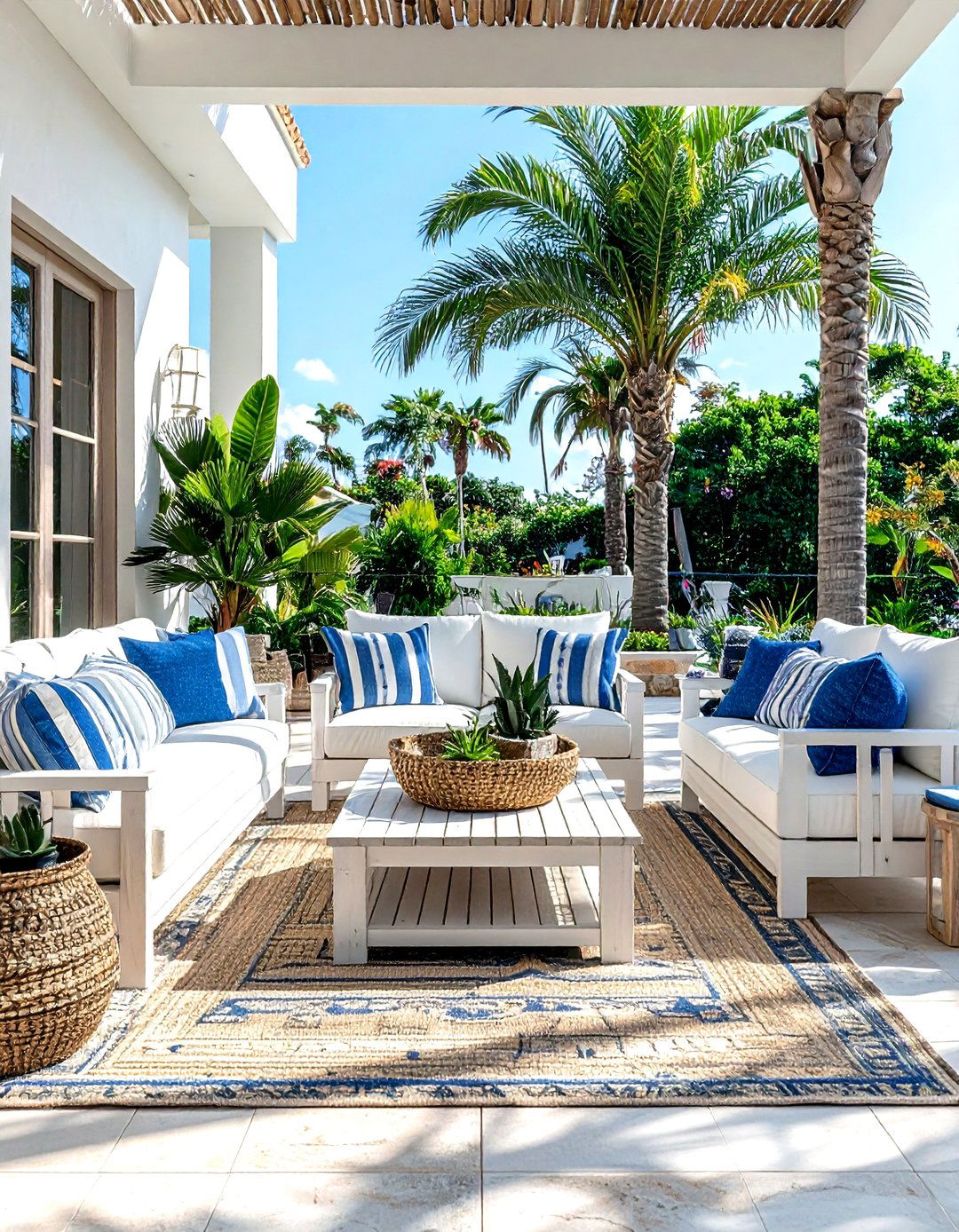 Outdoor coastal patio - 30 coastal decor ideas