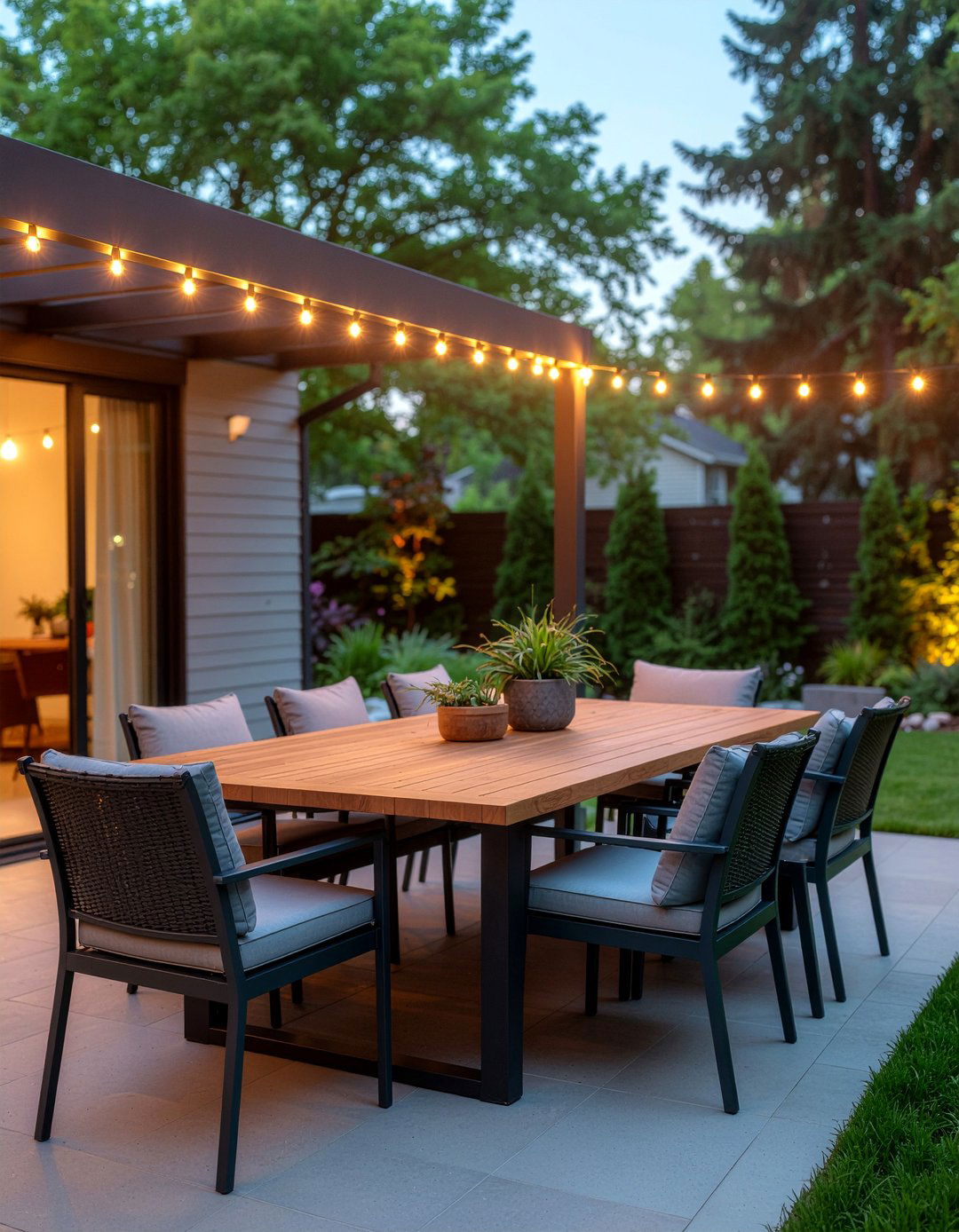 Outdoor dining patio set - 30 flex space dining ideas