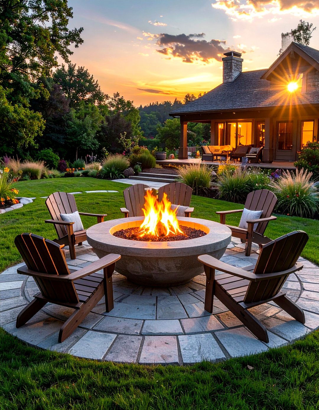 Outdoor fire pit - 30 patio decor ideas