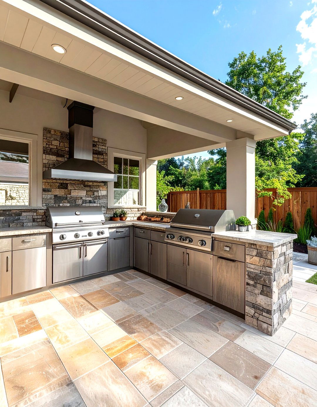 Outdoor kitchen - 30 back porch decor ideas