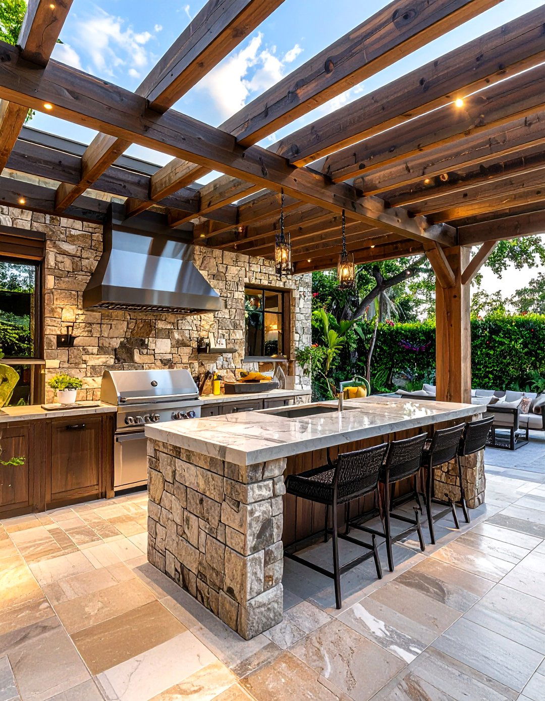 Outdoor kitchen - 30 sumptuous decor ideas