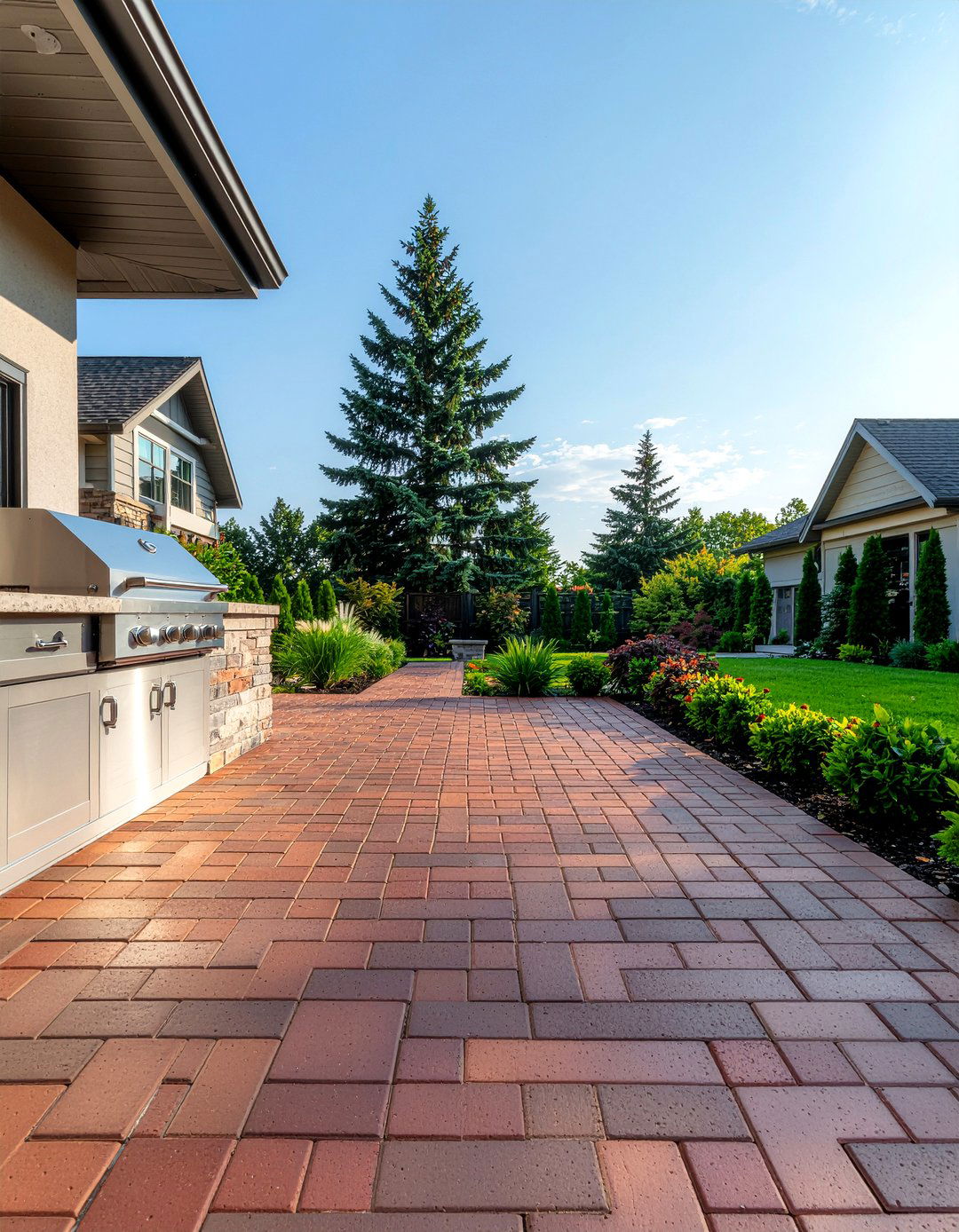 Outdoor kitchen brick floor - 30 brick floor kitchen ideas