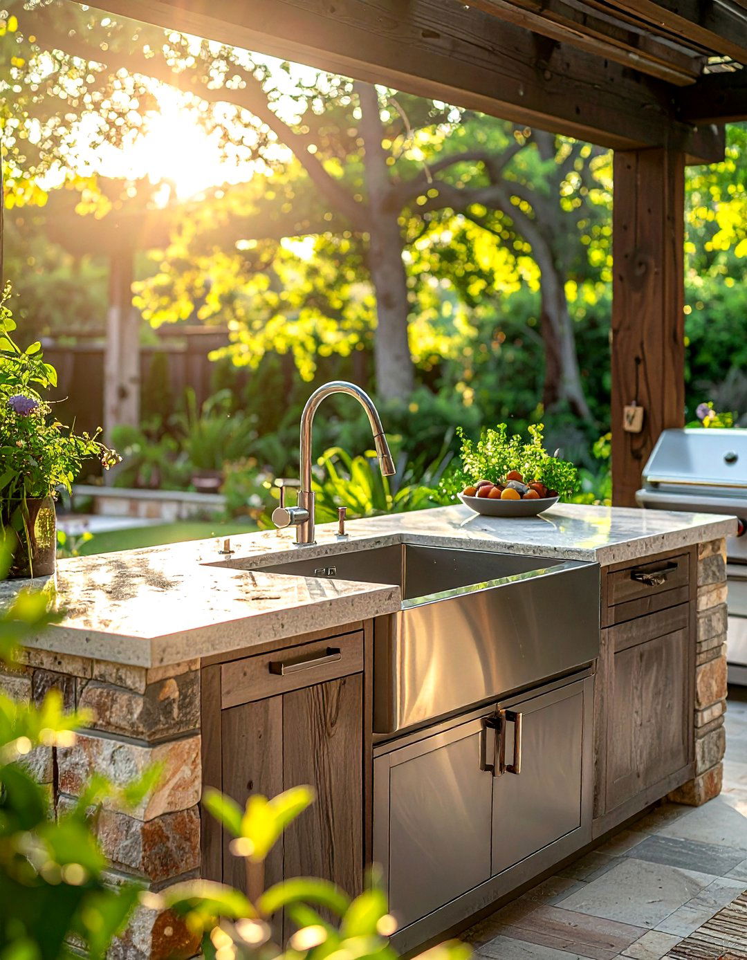 Outdoor kitchen farmhouse sink - 30 farmhouse sink kitchen ideas