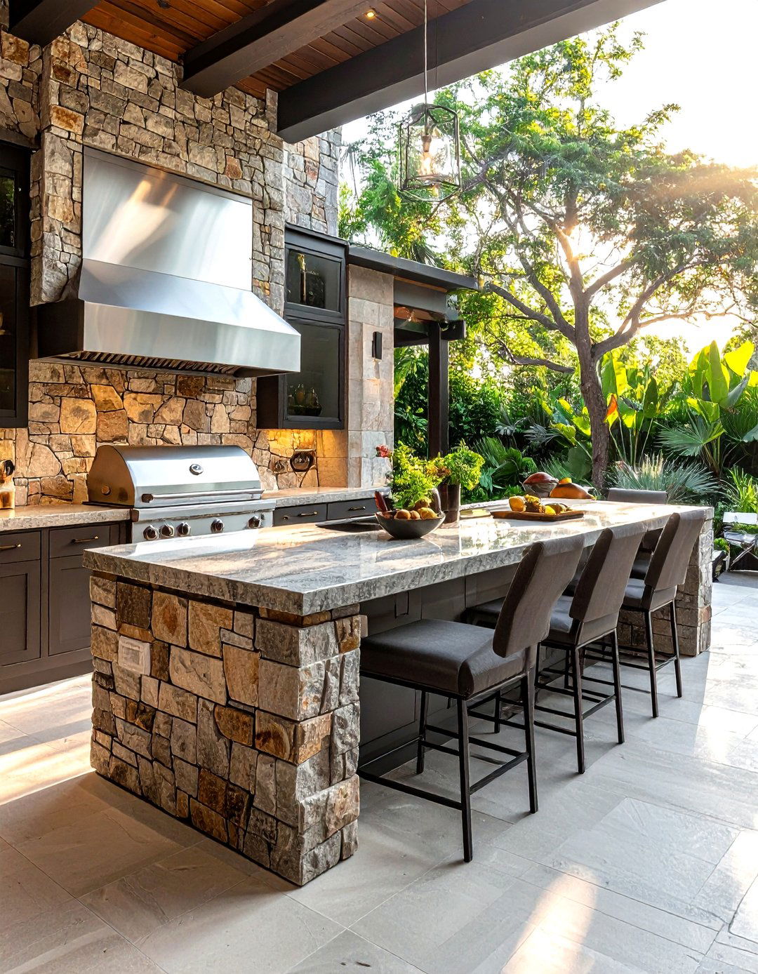 Outdoor kitchen island - 30 patio decor ideas