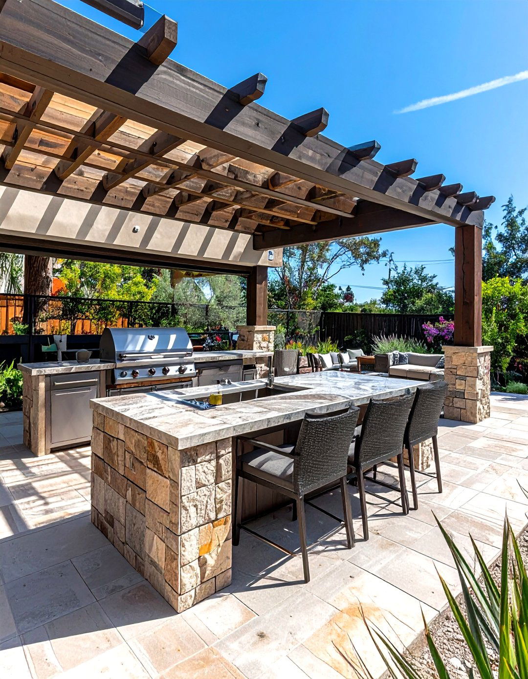 Outdoor kitchen patio - 30 luxurious decor ideas