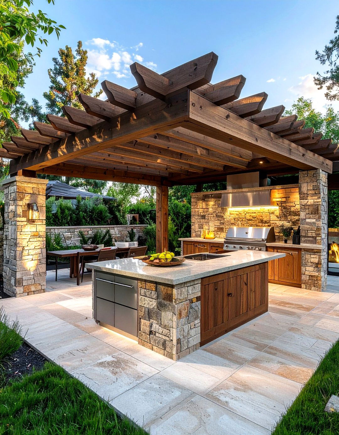Outdoor kitchen patio - 30 polished kitchen ideas