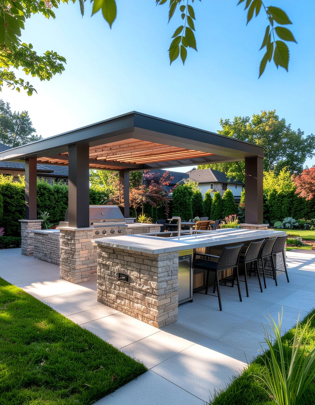 Outdoor kitchen setup - 30 kitchen remodel ideas