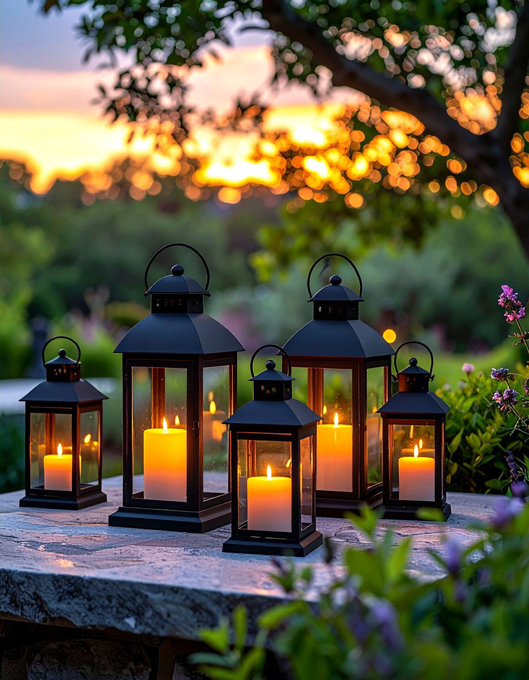Outdoor lantern lighting - 30 garden decor ideas