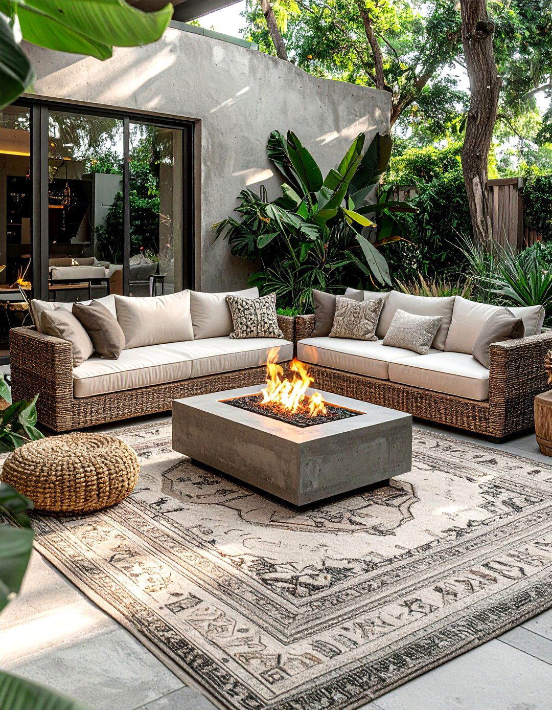 Outdoor living room setup - 30 current decor ideas