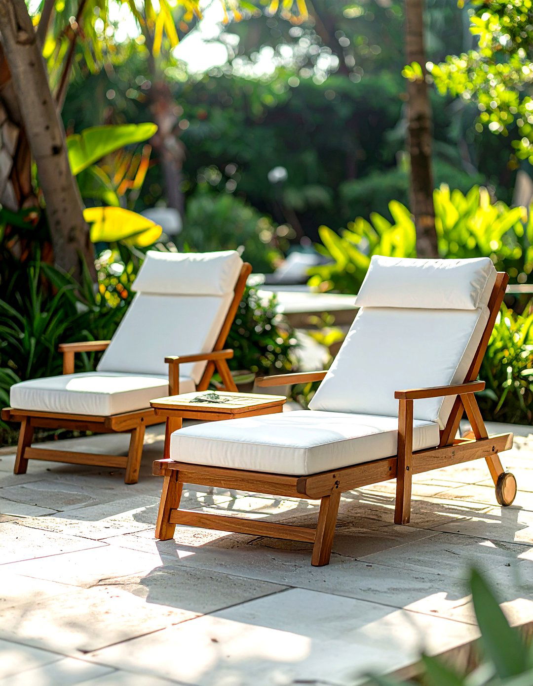 Outdoor lounge chairs - 30 decor symmetry ideas