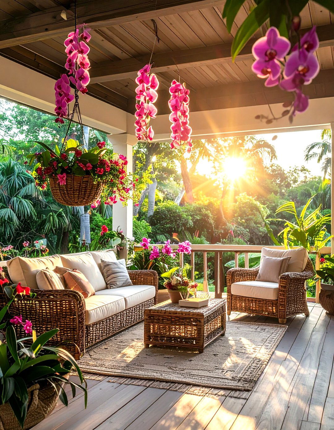 Outdoor patio orchid - 30 orchid decor ideas