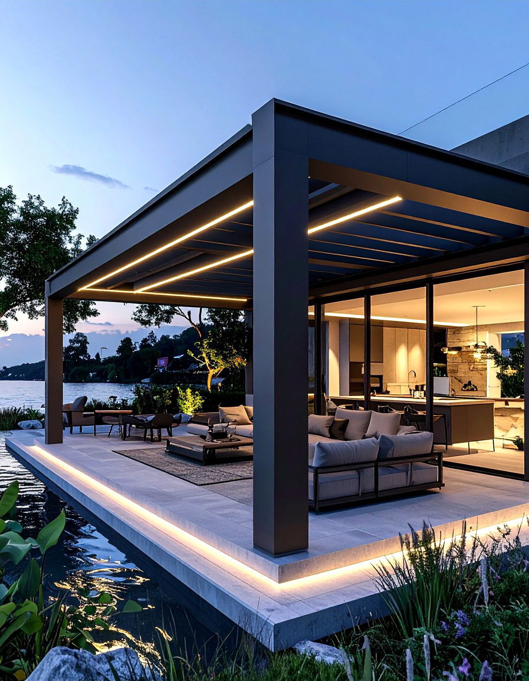 Outdoor pergola - 30 poolside decor ideas