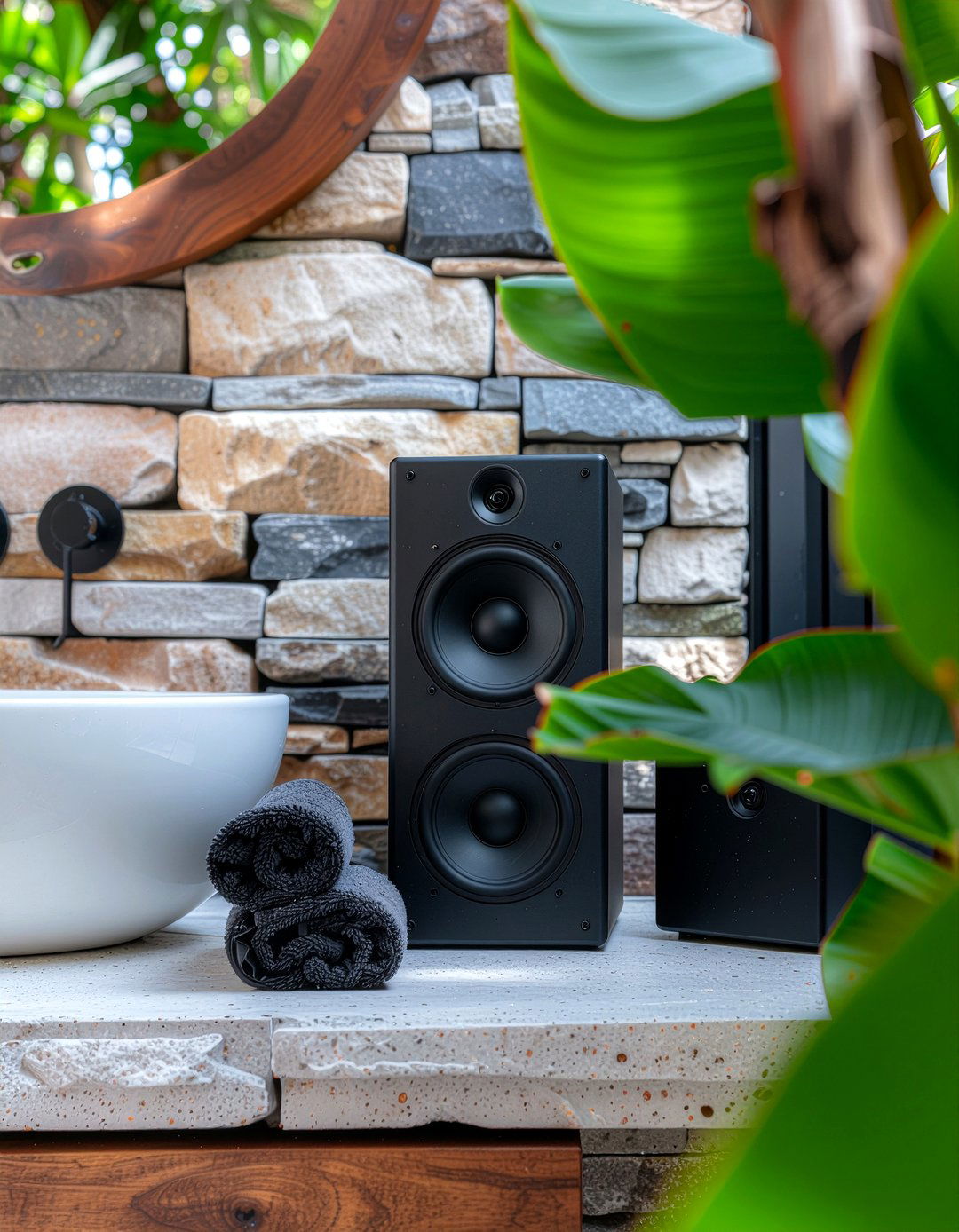 Outdoor rated bathroom speakers - 30 bathroom sound system ideas