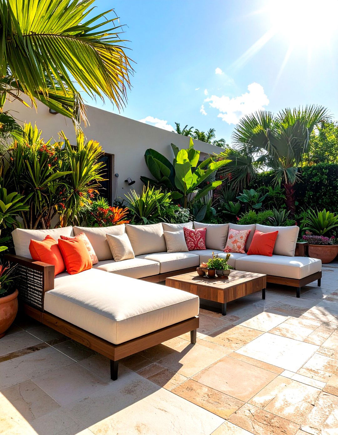 Outdoor sectional - 30 back porch decor ideas